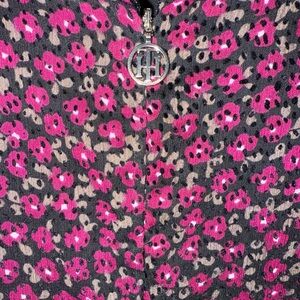 Tommy‎ Hilfiger Pink and Black Long Sleeve Dress
